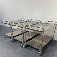 Set of 3 Trolley ( 2 shelves 1000 x 500 x 960 ) Carts, Racking, and Shelving image 1